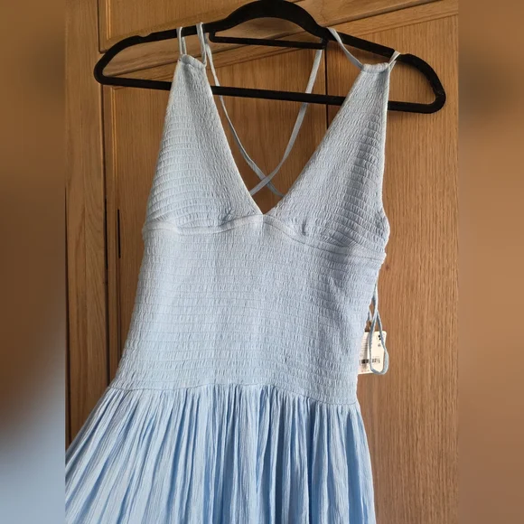 Free People Fun In The Sun Maxi Dress Lightweight Asymetrical Hem - Picture 8 of 8